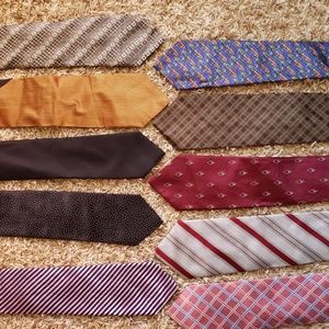 NWOT Lot of 10 100% Silk/All Silk Neck Ties